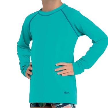 Imagem de Camiseta Infantil Com Proteção UV Manga Longa Praia - Mash Beachwear-Masculino