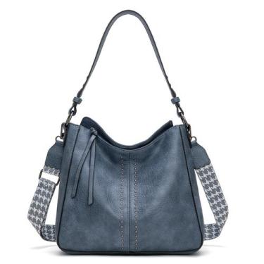 Imagem de Bolsa Montana West MWC-128AJN de material vegano azul