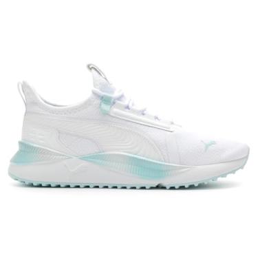 Imagem de Puma - Womens Pacer Future Street Shine Shoes, Size: 7.5 M US, Color: Puma White/Light Aqua