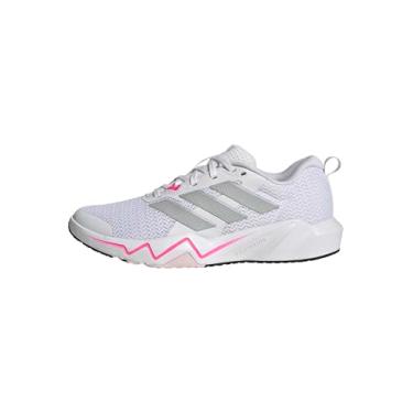 Imagem de adidas Tênis feminino Rapidmove Go Trainer W, Branco/prata metálico/rosa lúcido, 37