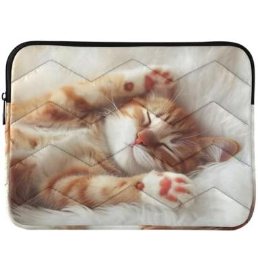 Imagem de Capa para notebook fofa gato gatinho fofo para laptop MacBook Pro 14 polegadas capa universal 13-14 polegadas linda capa para laptop