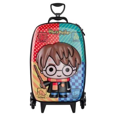 Imagem de Mala Mochila De Rodinhas Escolar Infantil Harry Potter-Unissex