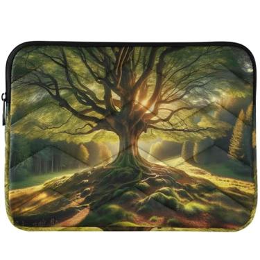 Imagem de Capa para laptop Earth Tree para MacBook 13 polegadas acolchoada capa para notebook universal 13-14 polegadas