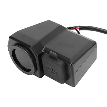 Imagem de Acouto USB 10-24V Com Interface Tipo C, Voltímetro de Tela Colorida LED, Display de Termômetro, Adaptador de Carregamento para Motocicletas, Protocolos e Recursos