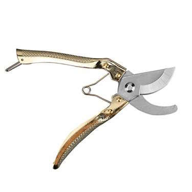 Imagem de Tesouras de Poda Bypass Aço Inoxidável Jardim Pesadas Secateurs Cortador Trimmer com Mecanismo Bloqueio Cabo Ergonômico Mola Alta Resiliência para Cor