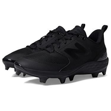 Imagem de New Balance Tênis de beisebol masculino Fresh Foam 3000 V6 moldado, Preto/preto, 5.5