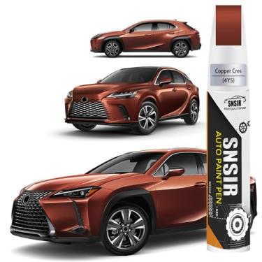 Imagem de Tinta de retoque de carro (crista de cobre 4Y5) compatível com Lexus, caneta de pintura de carro, reparo de arranhões, tinta de retoque dois em um, removedor de arranhões de carro premium para