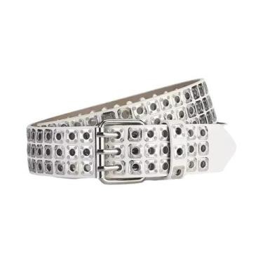 Imagem de Cinto De Moda Punk Feminino Com Contas Quadradas E Pregos Willow, Cint