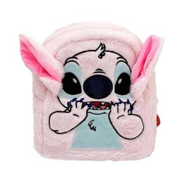 Imagem de Mochila De Pelúcia Azul De Grande Capacidade Para Crianças, Design Eng