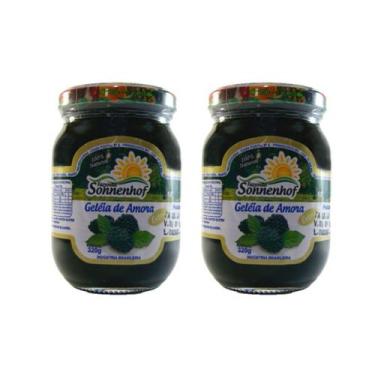 Imagem de Kit com 2 Potes de Geleia Extra de Amora - 320g - Fazenda Sonnenhof