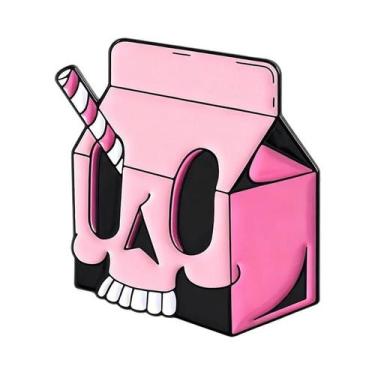 Imagem de Broches De Esmalte Com Tema De Caveira Gótica, Tipo Pirulito, Com Tema