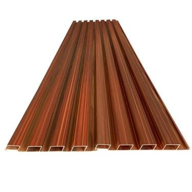 Imagem de Painel Ripado em Placa 100x0,15cm 6,3m² Pvc + 12 Cantoneiras Vermelho