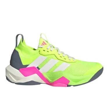 Imagem de adidas Tênis de treinamento feminino Rapidmove Advance 2, Limão lúcido/branco giz/rosa lúcido, 39
