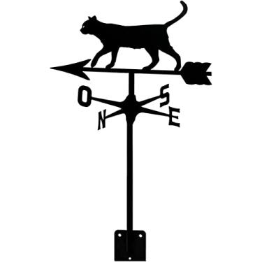 Imagem de Cata-vento de metal Weathervane Retro Weathercock Indicador de Direção do Vento Jardim Pátio Quintal Decoração Weathervane-D