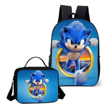 Imagem de Mochila Simples Com Lancheira Termica Kit Escolar Estampa Infantil Gam