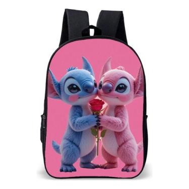 Imagem de Mochila Infantil Escolar Simples Novidade Ohana Lilo Familia Lançament