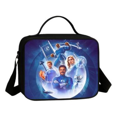 Imagem de Lancheira Termica Escolar Infantil Avulsa Estampa Quarteto Amigos Hero