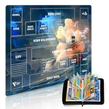 Imagem de Tapete de Jogo Extalas One Piece 61x61 cm com Álbum para Cartas