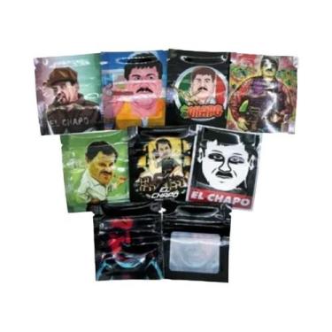 Imagem de 50 Sacos Ziplock Mylar Reutilizáveis 5x6cm, Impermeáveis E À Prova De 