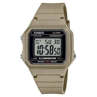 Imagem de Relógio CASIO masculino analógico verde W-217H-5AVDF