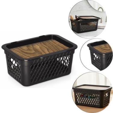 Imagem de Caixa Organizadora Cesto Telado Com Tampa Basculante - 2,5 L ARQPLAST 