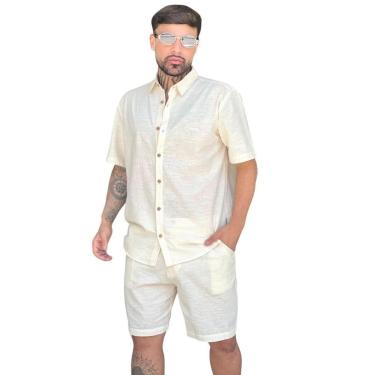 Imagem de Camisa botao linho Manga Curta- Fatal-Masculino