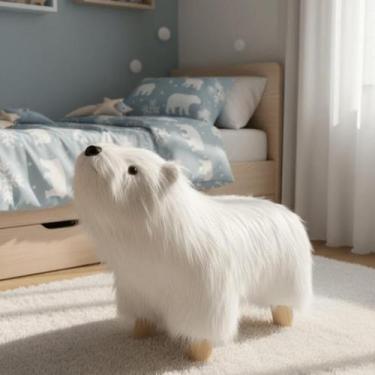 Imagem de Puff Infantil Urso Polar 35cm - Importado