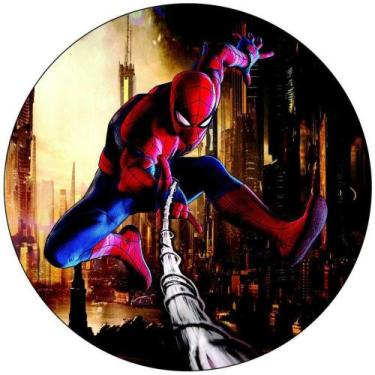Imagem de Painel Festa Redondo 3d Homem Aranha Vingadores 1,50M - Fantasia Bras