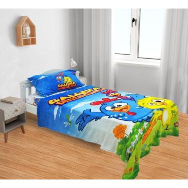 Imagem de Manta E Fronha Galinha Pintadinha Cobertor Fleece Solteiro 2pç MS-GP1 