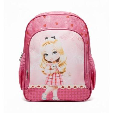 Imagem de Mochila Escolar Infantil Baby Jolie Loira Rosa - GV Bolsas