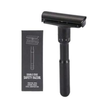 Imagem de Navalha De Segurança Ajustável De Dupla Lâmina Para Homens Com 5 Lâmin