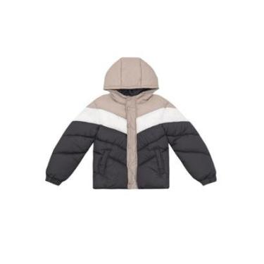 Imagem de Jaqueta Puffer infantil menino com cores contrastantes Mundi-Masculino