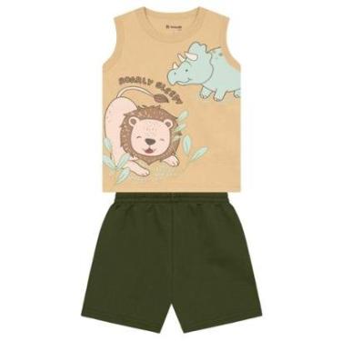 Imagem de Conjunto infantil menino em malha de animais Brandili-Masculino