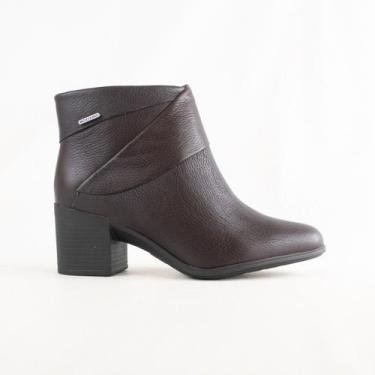 Imagem de Bota Cano Curto Bottero Mini Feminina Couro Legítimo Confort 346918 Ta