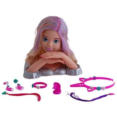 Imagem de Boneca Para Pentear Charmosa Unicórnio - Cotiplás Brinquedos, Rosa