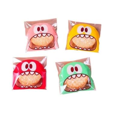 Imagem de Sacos De Biscoitos De Monstro De Desenho Animado Para Crianças, 100 Un