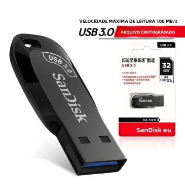 Imagem de Pen Drive USB 3.0 De Alta Velocidade 256GB 128GB 64GB 32GB Mini Pendri