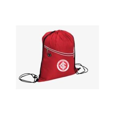 Imagem de Gymsack vermelho com bolso escudo oficial internacional