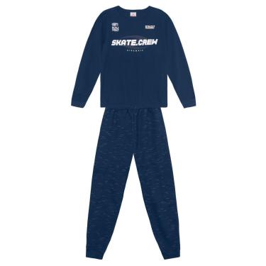 Imagem de Conjunto infantil menino em moletinho flamê Brandili-Masculino