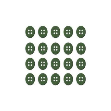 Imagem de Botão Oval 4 Furos - 100 Unidades - We Care About, Verde Musgo