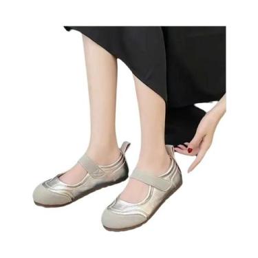 Imagem de Sapatos Femininos Mary Jane Com Alça Ajustável, Leves E Casuais, Para 