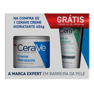 Imagem de Kit CeraVe Creme Hidratante 454g e Ganhe Gel de Limpeza Facial 40g