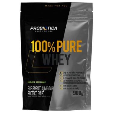 Imagem de 100% Pure Whey - 900g Refil Iogurte Com Limão - Probiótica