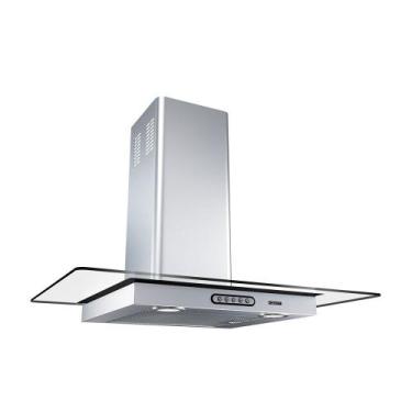 Imagem de Coifa de Parede 70cm Vidro Reto Duto Slim Fogatti Inox, 220V