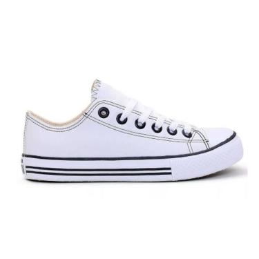 Imagem de Tênis All New Star Tradicional Lona Branco - White Star, Branco couro,