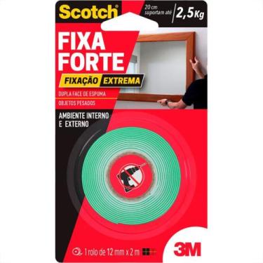 Imagem de Fita Dupla Face 3M Fixa Forte Extrema Ambiente Interno/Externo 12Mm X 