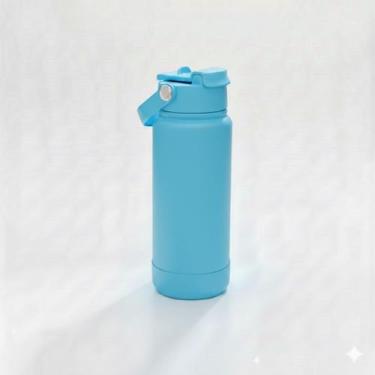 Imagem de Garrafa Térmica TR-006 600ml Aço Inox com Protetor de Silicone - blihi