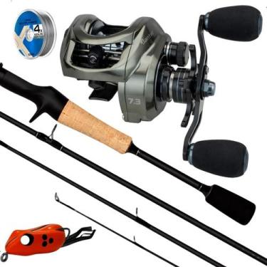 Imagem de Kit Carretilha Lancer Vara Voxxi 1,65m 20lbs Linha e Frog - Saint, Esq