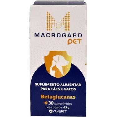 Imagem de Suplemento Macrogard Pet 45 g para Cães e Gatos  30 Comprimidos