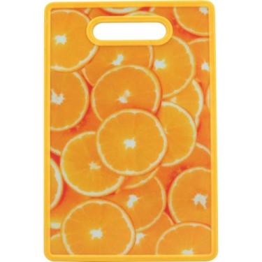 Imagem de Tábua Home&Co 1x30x20cm Plástico Amarelo para Cozinha Mantimentos e Al